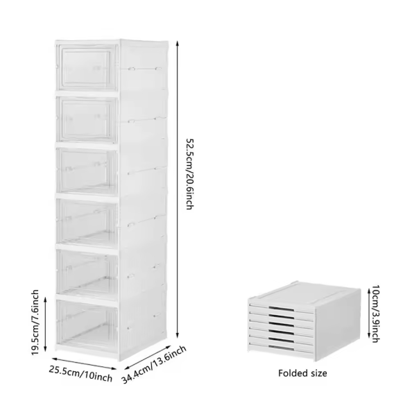 Foldable Storage Boxes with Lids | Durable, Space-Saving Organizer for Home & Office